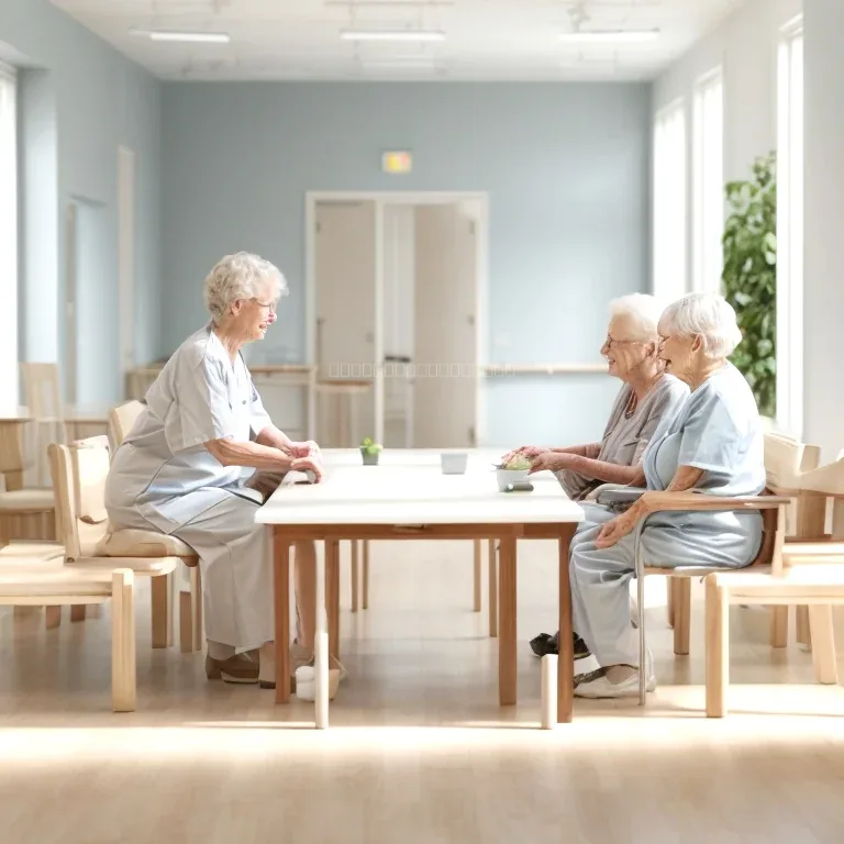 SeniorAResortのケア現場でのリハビリ実施の様子
